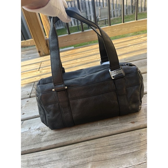 Kenneth Cole Reaction Black Leather Womens Purse Shoulder Bag - Picture 1 of 11